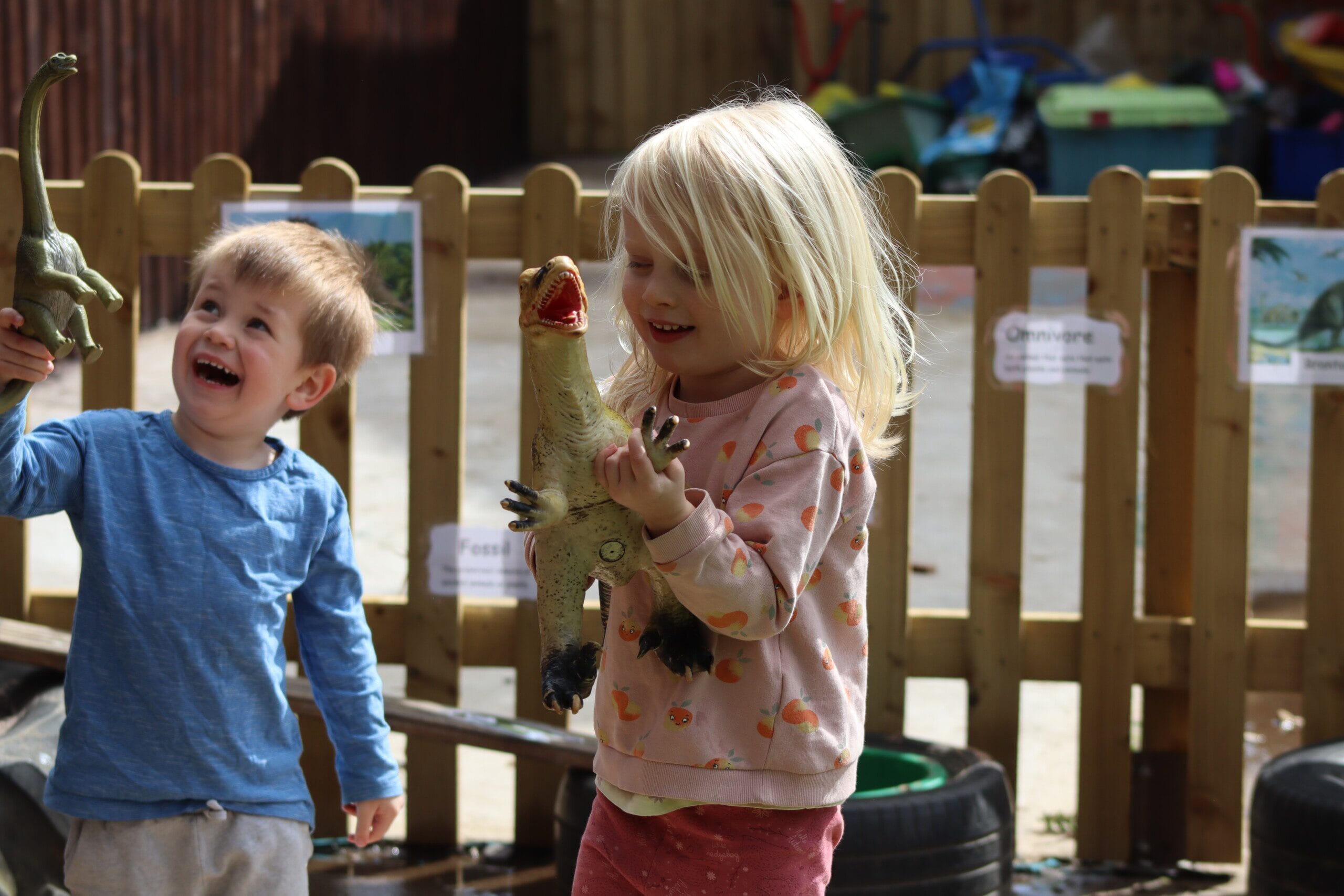 Happy children playing