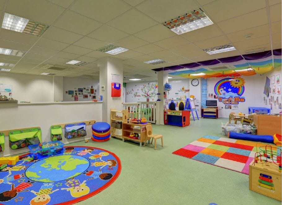 Children's indoor space at Sunhill Day Nursery in Peckham