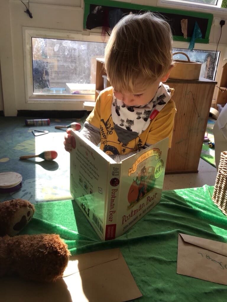 Nursery child reading
