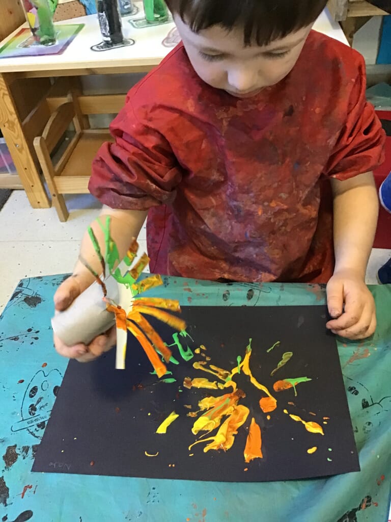 Nursery child painting