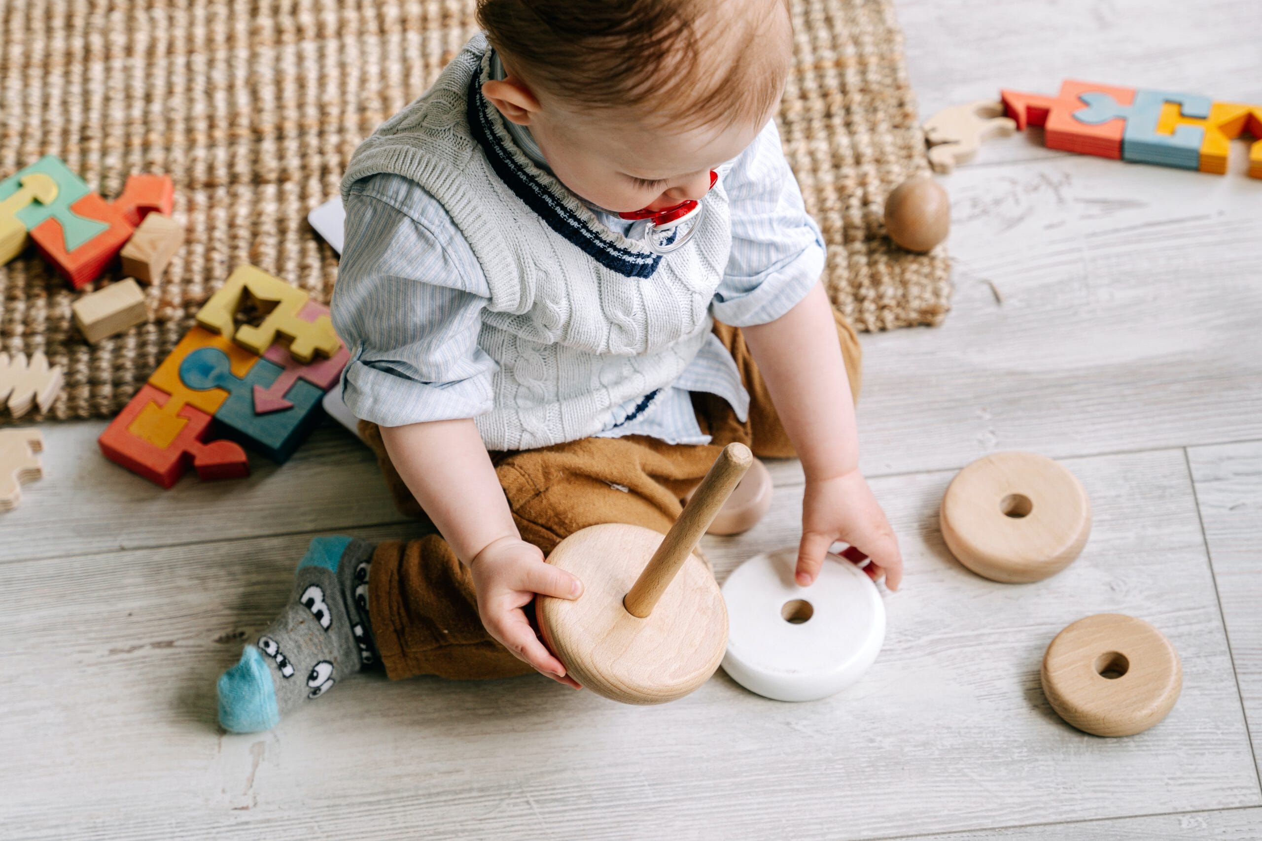 Nursery child playing indoors