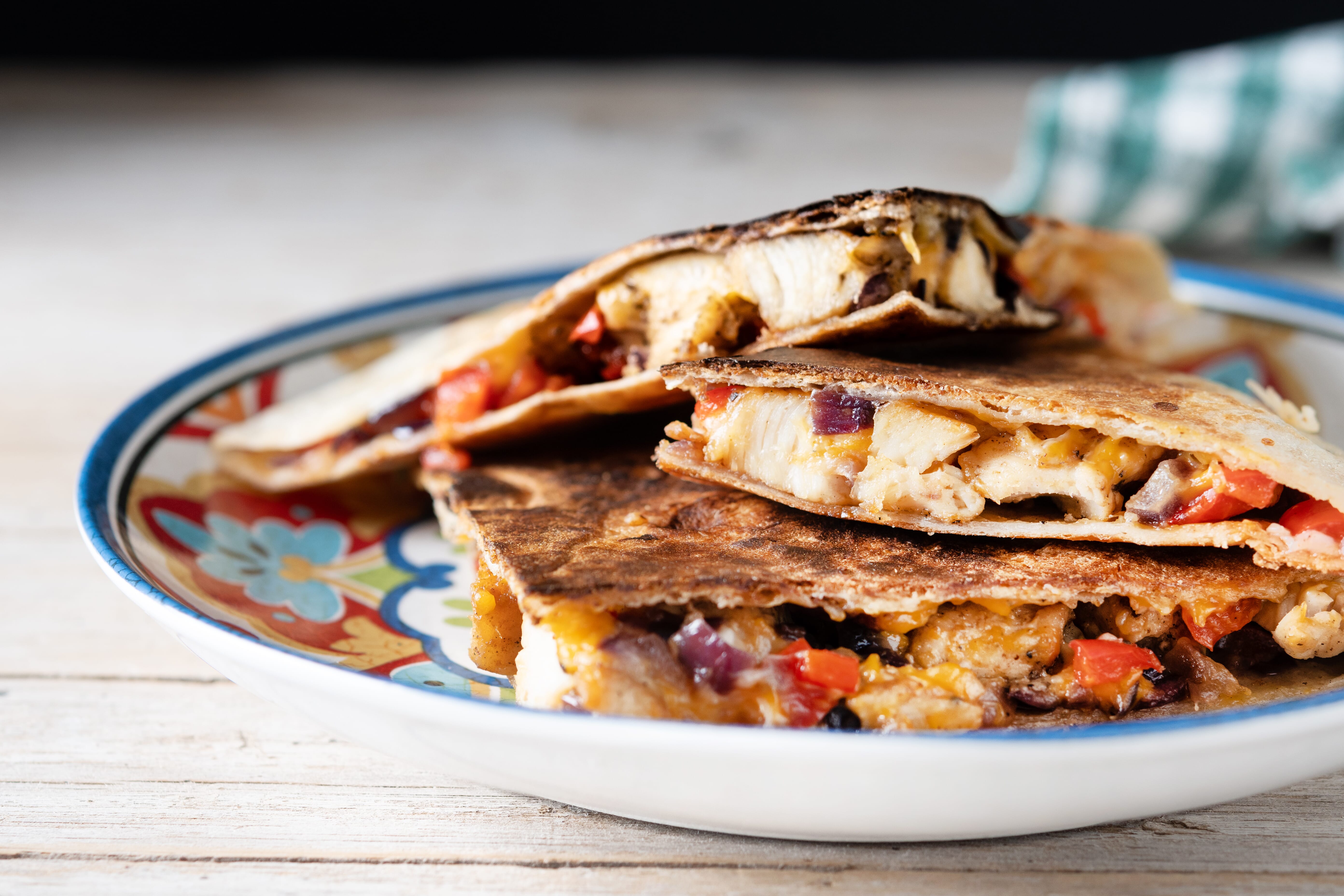 Sweet potato & black bean quesadilla