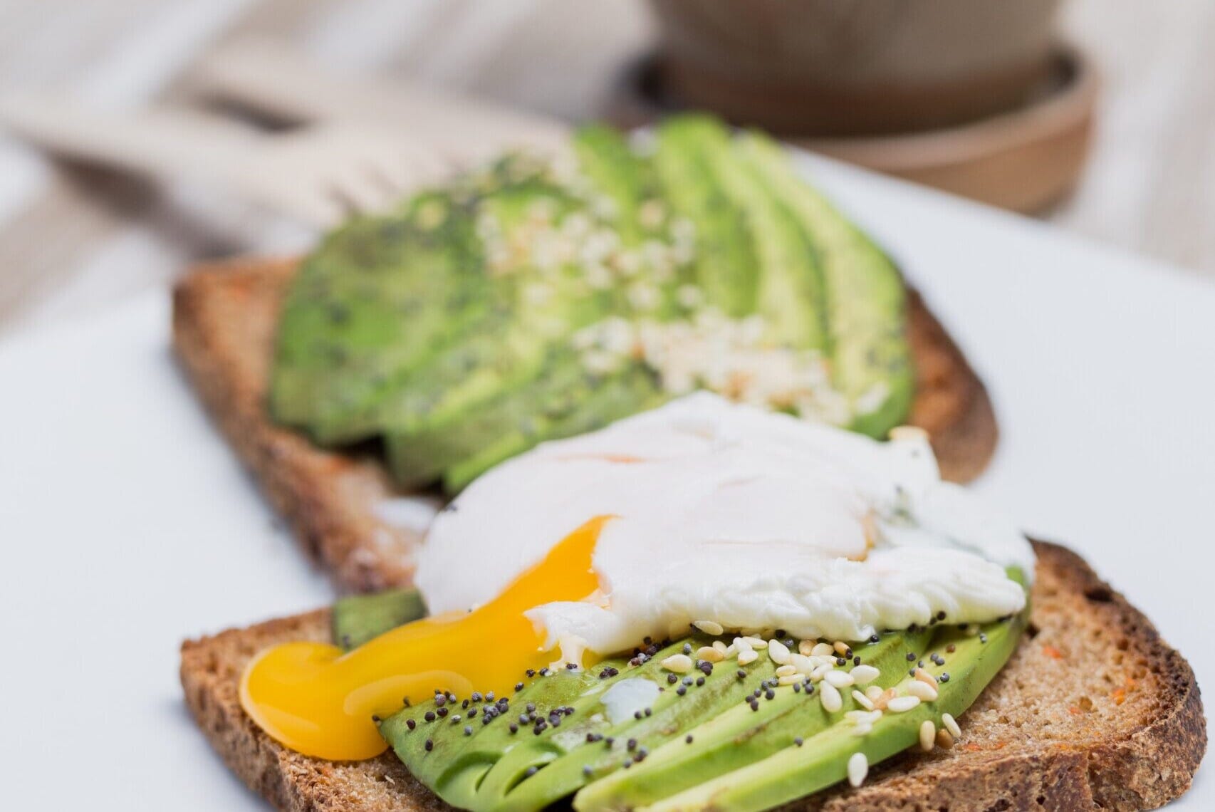 Avocado and egg on toast
