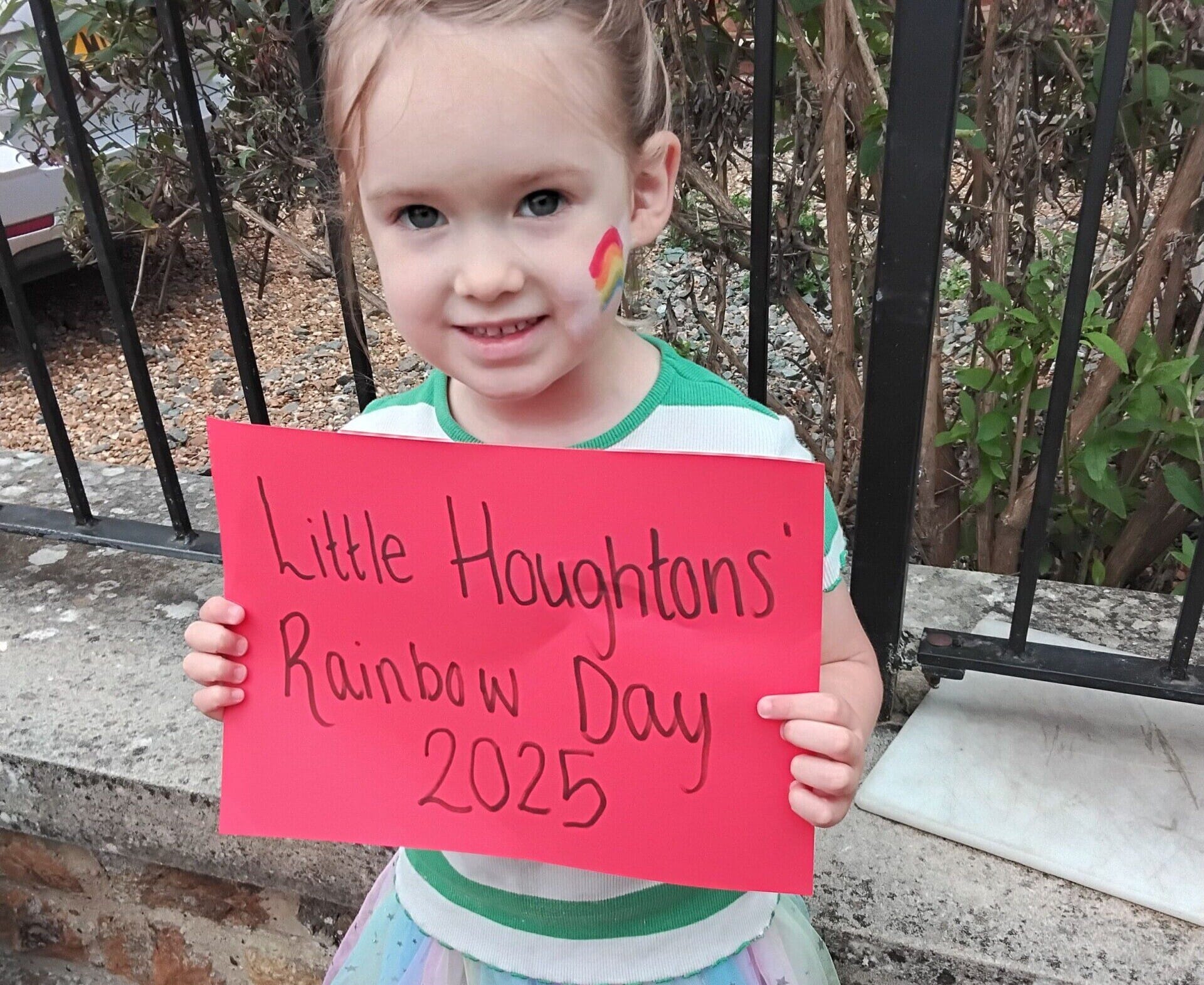 Rainbow day - little girl