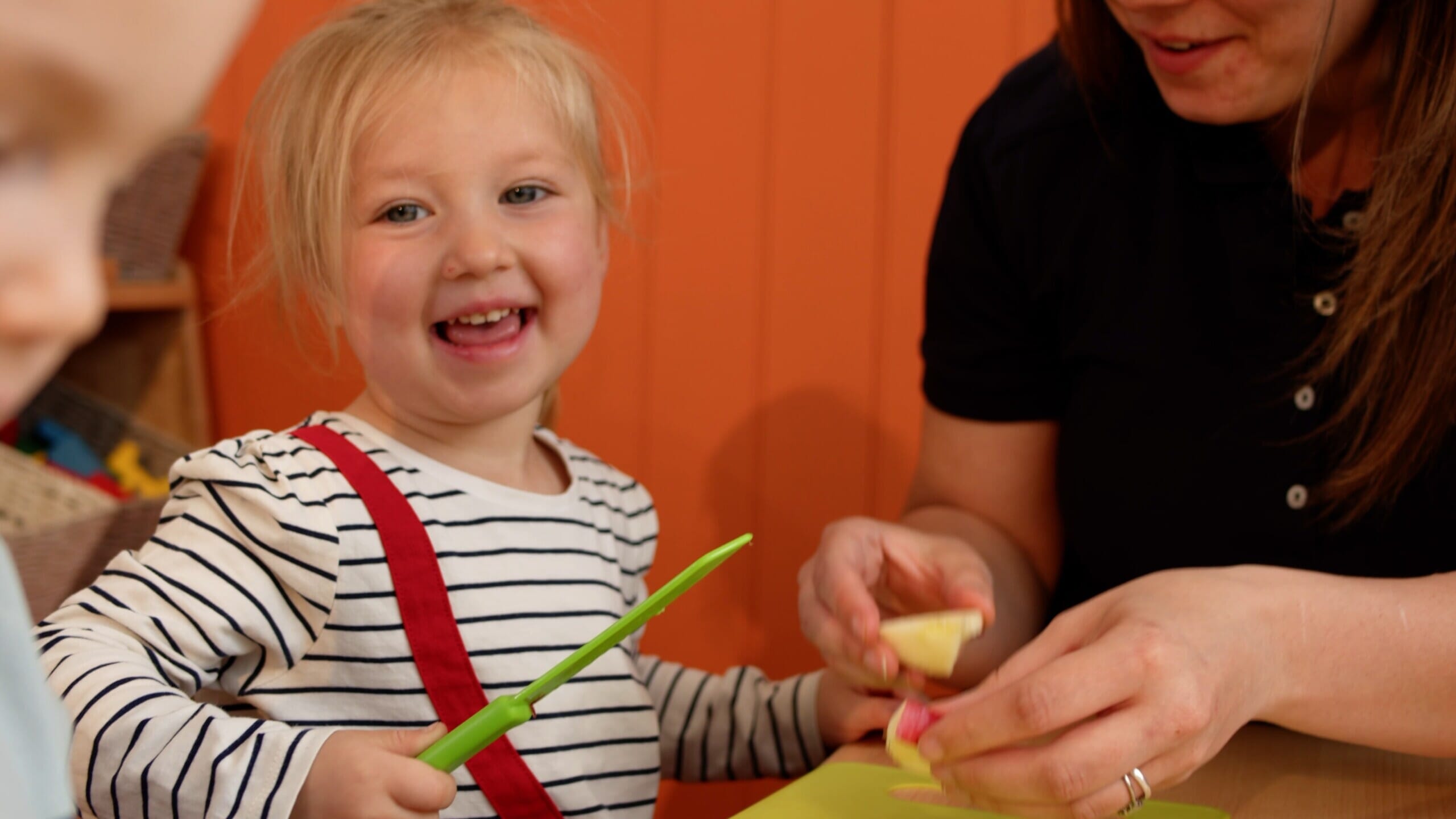 Child preparing food